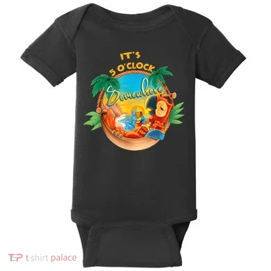 It Is 5 Oclock Somewhere Drinking Parrot Baby Bodysuit