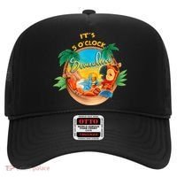 It Is 5 Oclock Somewhere Drinking Parrot Hat thumb 0