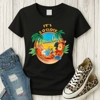 It Is 5 Oclock Somewhere Drinking Parrot Women's T-Shirt thumb 3