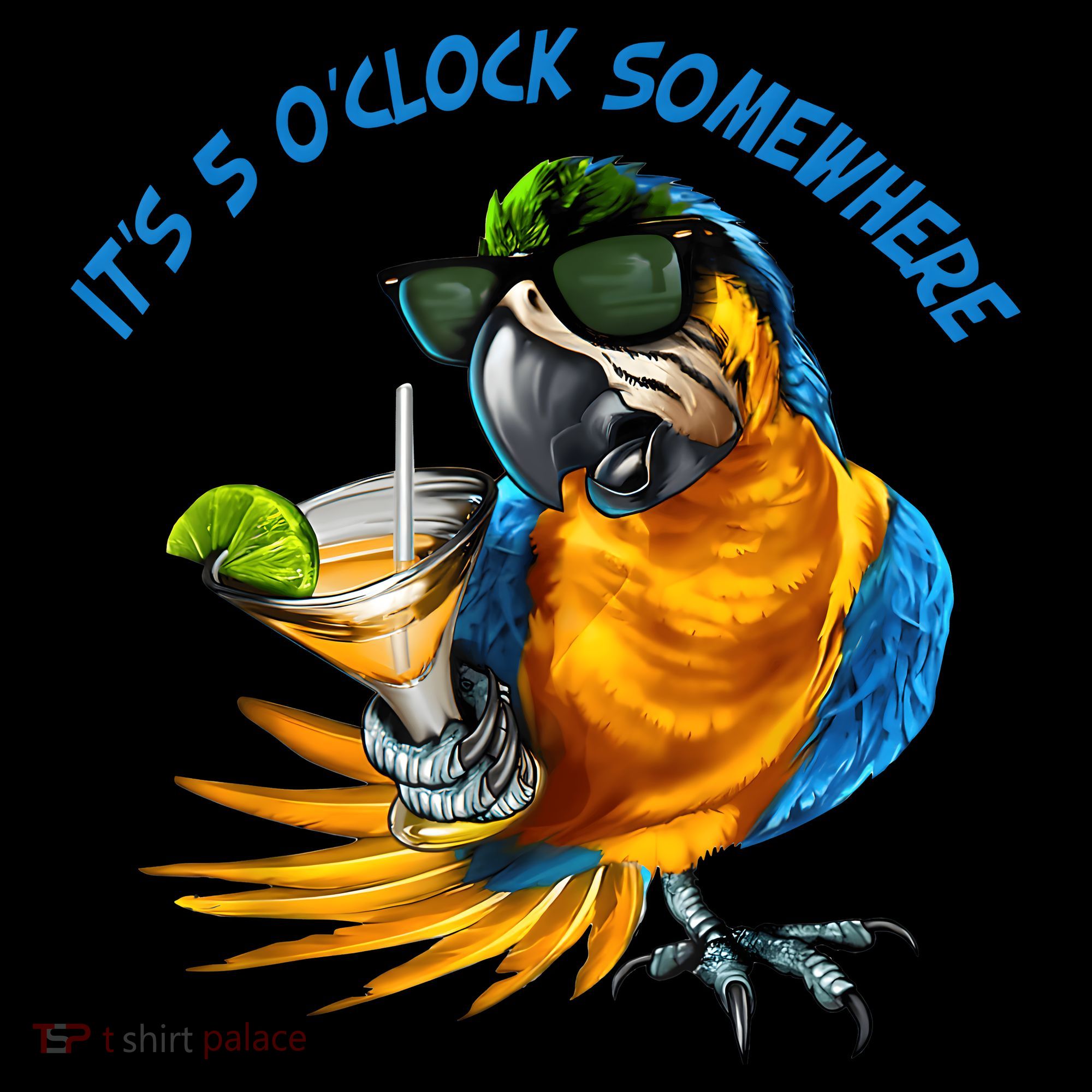 It Is 5 Oclock Somewhere Drinking Parrot Backpack