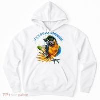 It Is 5 Oclock Somewhere Drinking Parrot Hoodie thumb 0