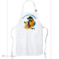 It Is 5 Oclock Somewhere Drinking Parrot Apron thumb 0