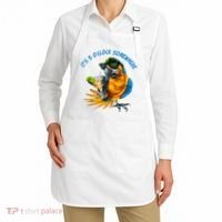It Is 5 Oclock Somewhere Drinking Parrot Apron thumb 2