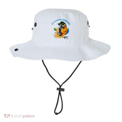 It Is 5 Oclock Somewhere Drinking Parrot Bucket Hat