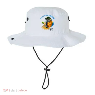 It Is 5 Oclock Somewhere Drinking Parrot Bucket Hat