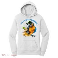 It Is 5 Oclock Somewhere Drinking Parrot Women's Hoodie thumb 0