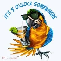 It Is 5 Oclock Somewhere Drinking Parrot Women's Tank Top thumb 5