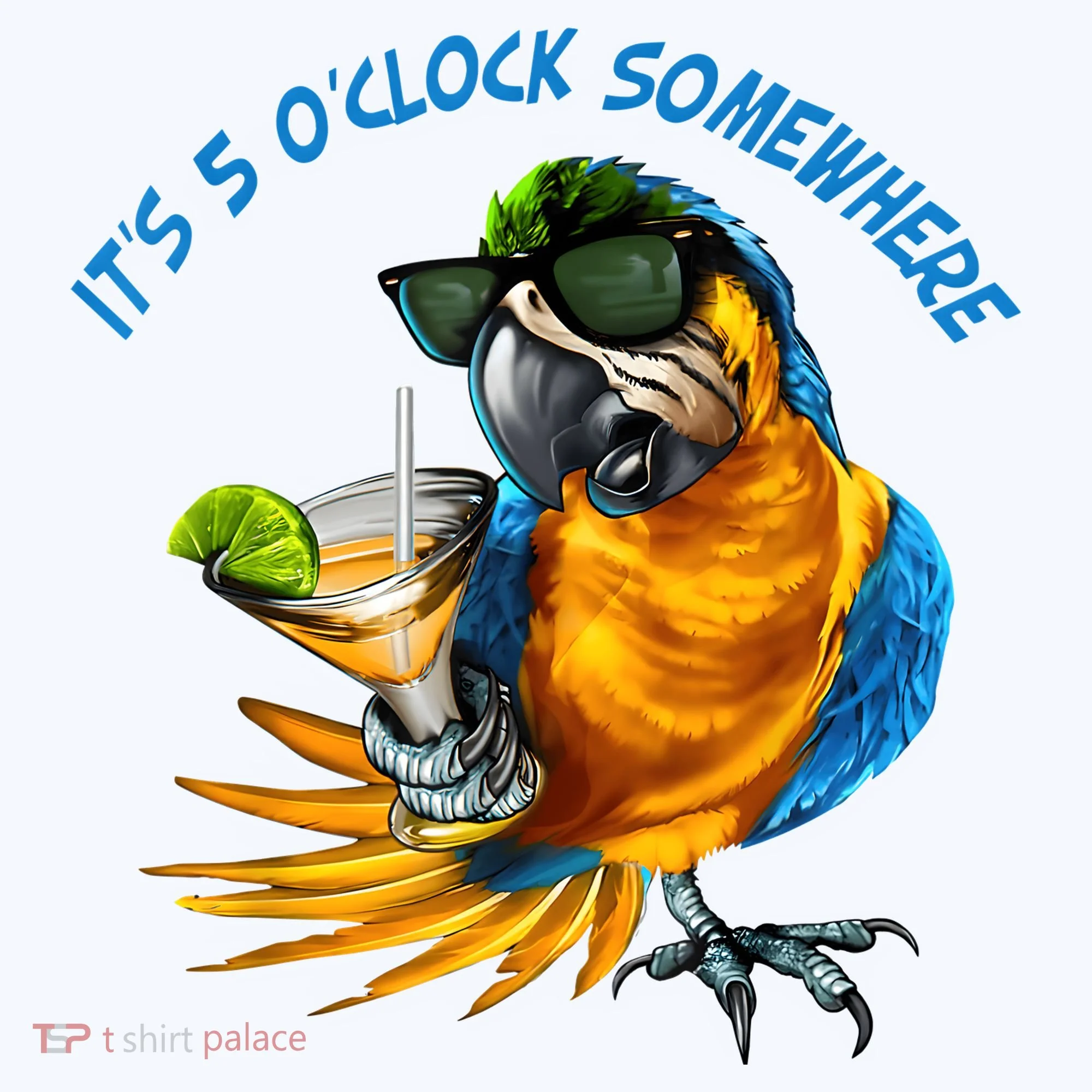 It Is 5 Oclock Somewhere Drinking Parrot Women's Tank Top