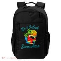 It Is 5 O'clock Somewhere Drinking Parrot Backpack thumb 0