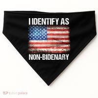 I Identify As NonBidenary Shirt Funny Anti Biden USA-Made Doggie Bandana thumb 0