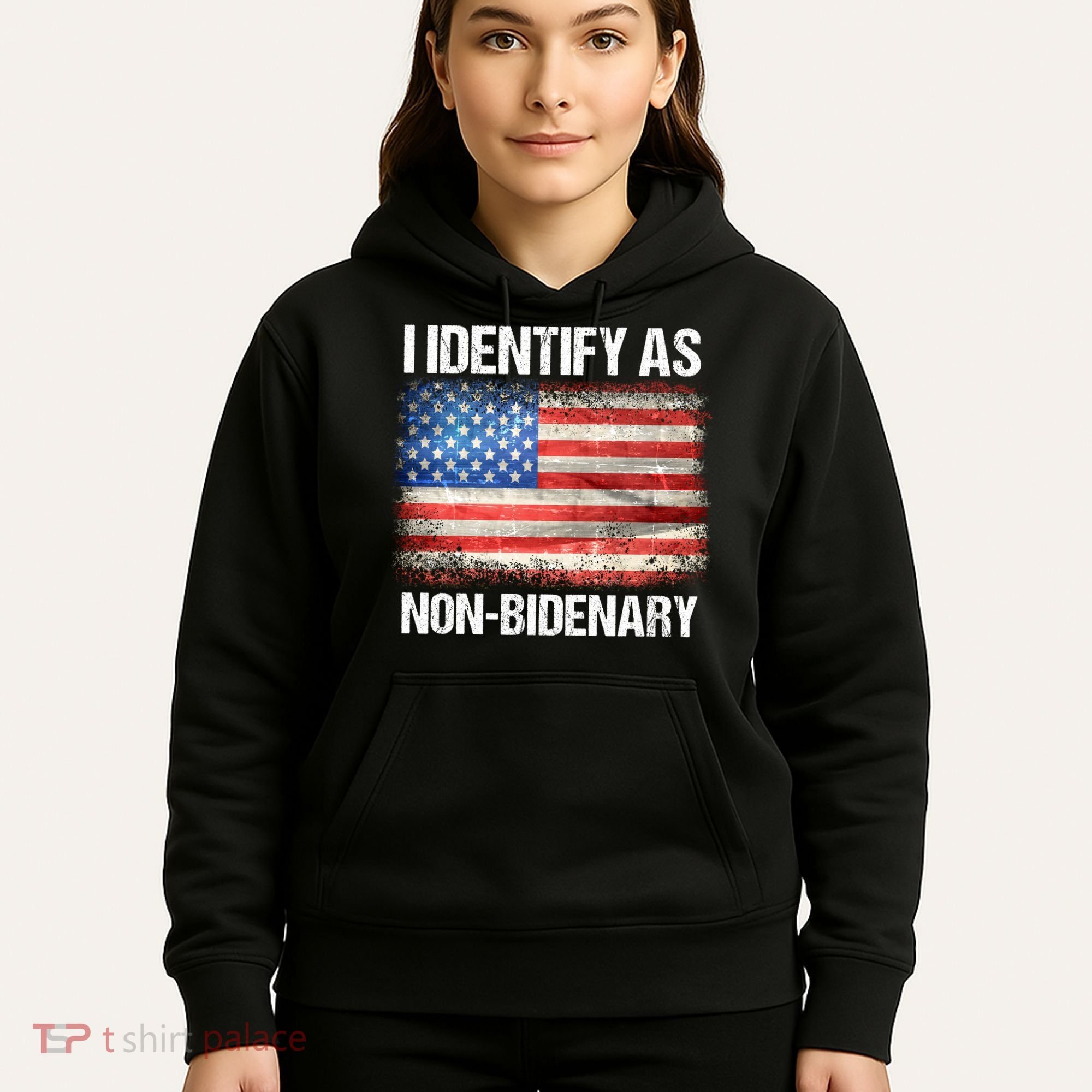 I Identify As NonBidenary Shirt Funny Anti Biden Hoodie