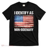 I Identify As NonBidenary Shirt Funny Anti Biden T-Shirt thumb 0
