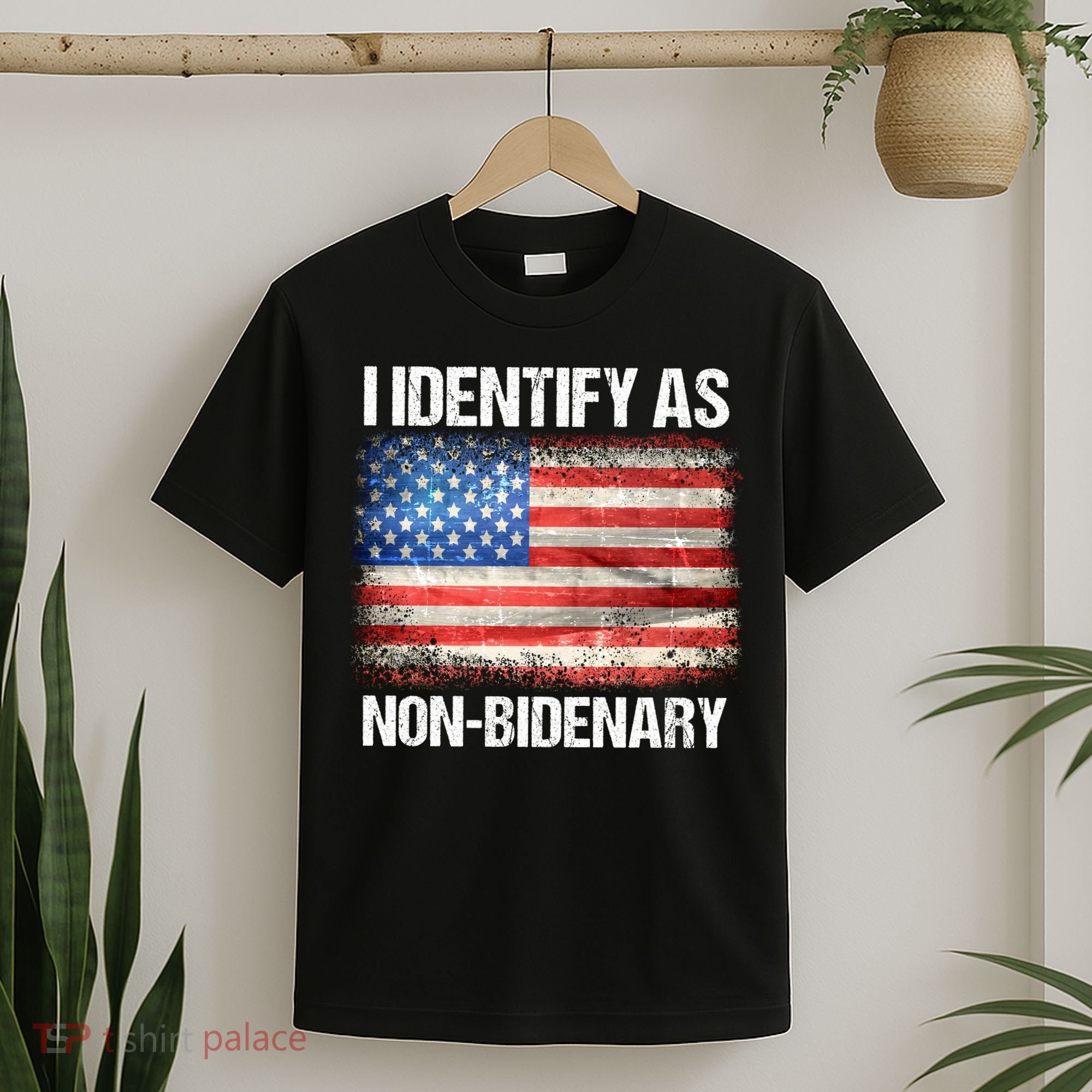 I Identify As NonBidenary Shirt Funny Anti Biden T-Shirt