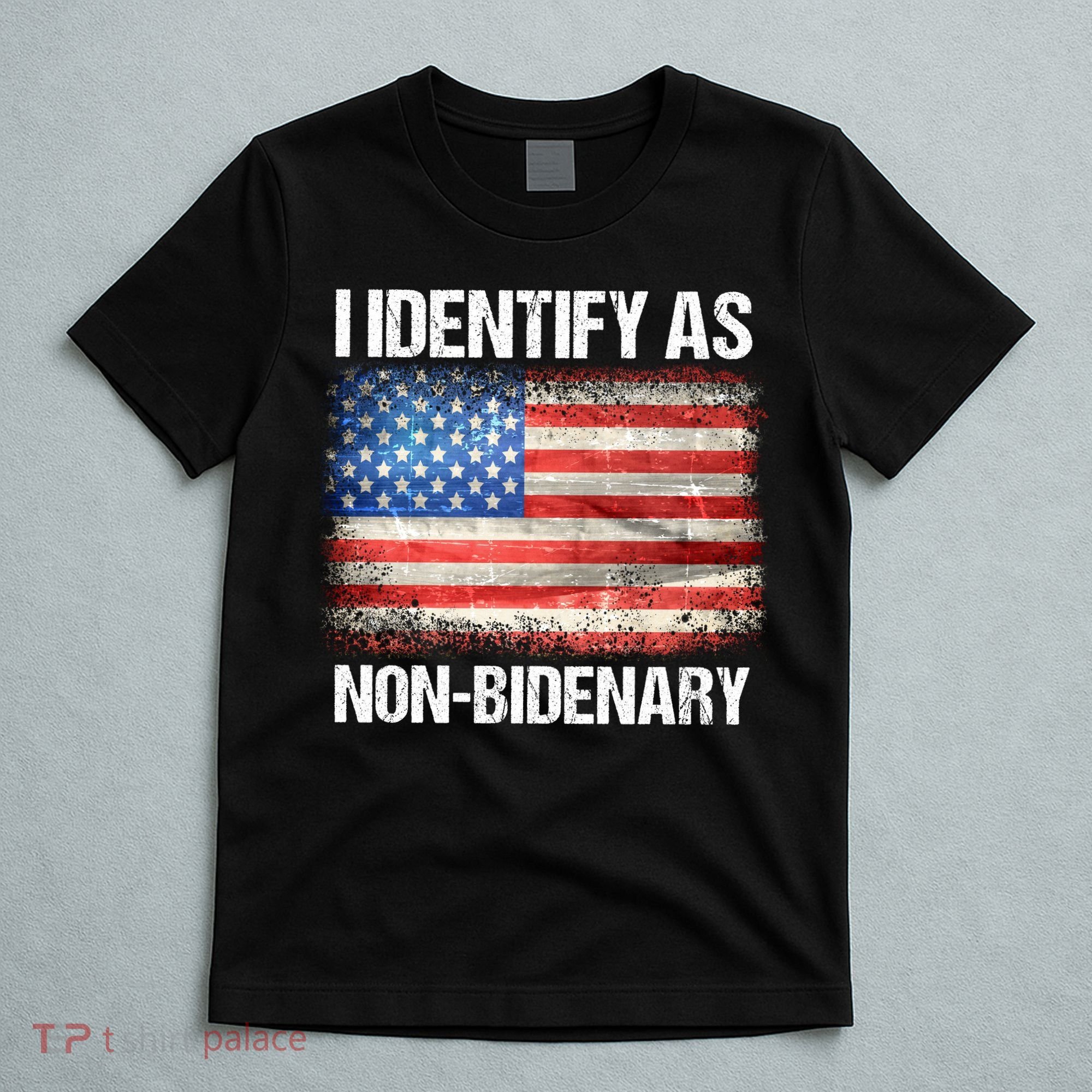 I Identify As NonBidenary Shirt Funny Anti Biden T-Shirt