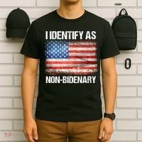 I Identify As NonBidenary Shirt Funny Anti Biden T-Shirt thumb 6