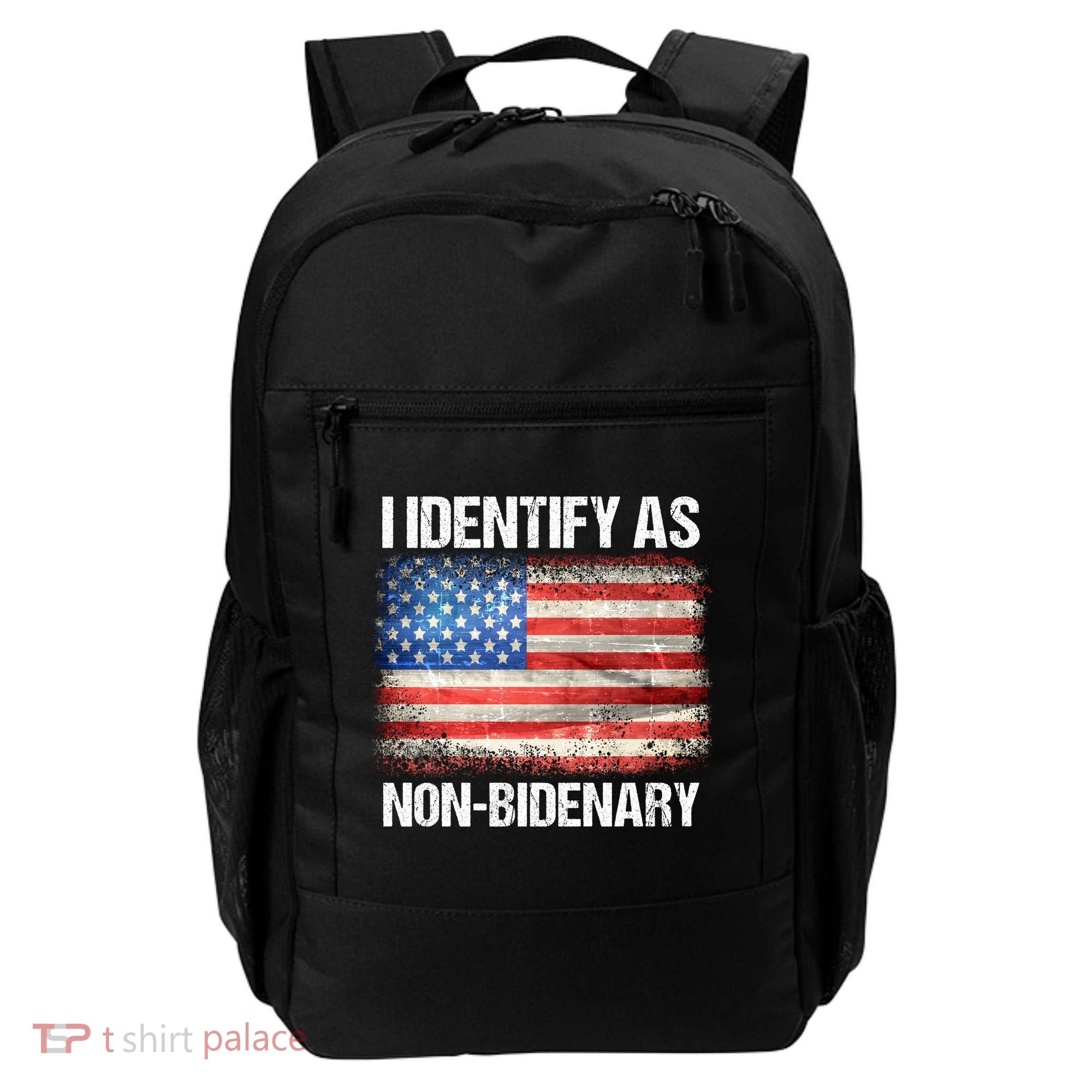 I Identify As NonBidenary Shirt Funny Anti Biden Backpack