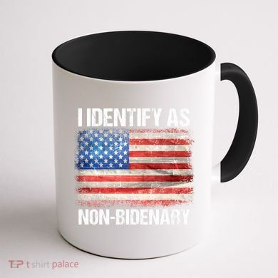 I Identify As NonBidenary Shirt Funny Anti Biden Coffee Mug back