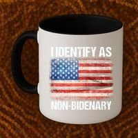I Identify As NonBidenary Shirt Funny Anti Biden Coffee Mug thumb 2