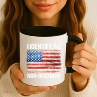 I Identify As NonBidenary Shirt Funny Anti Biden Coffee Mug thumb 3