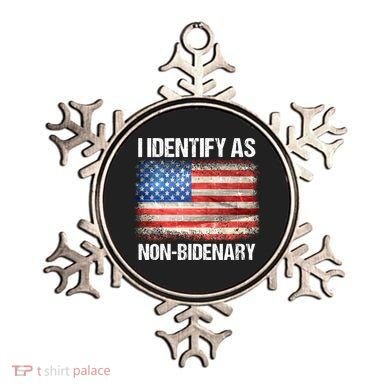I Identify As NonBidenary Shirt Funny Anti Biden Ornament