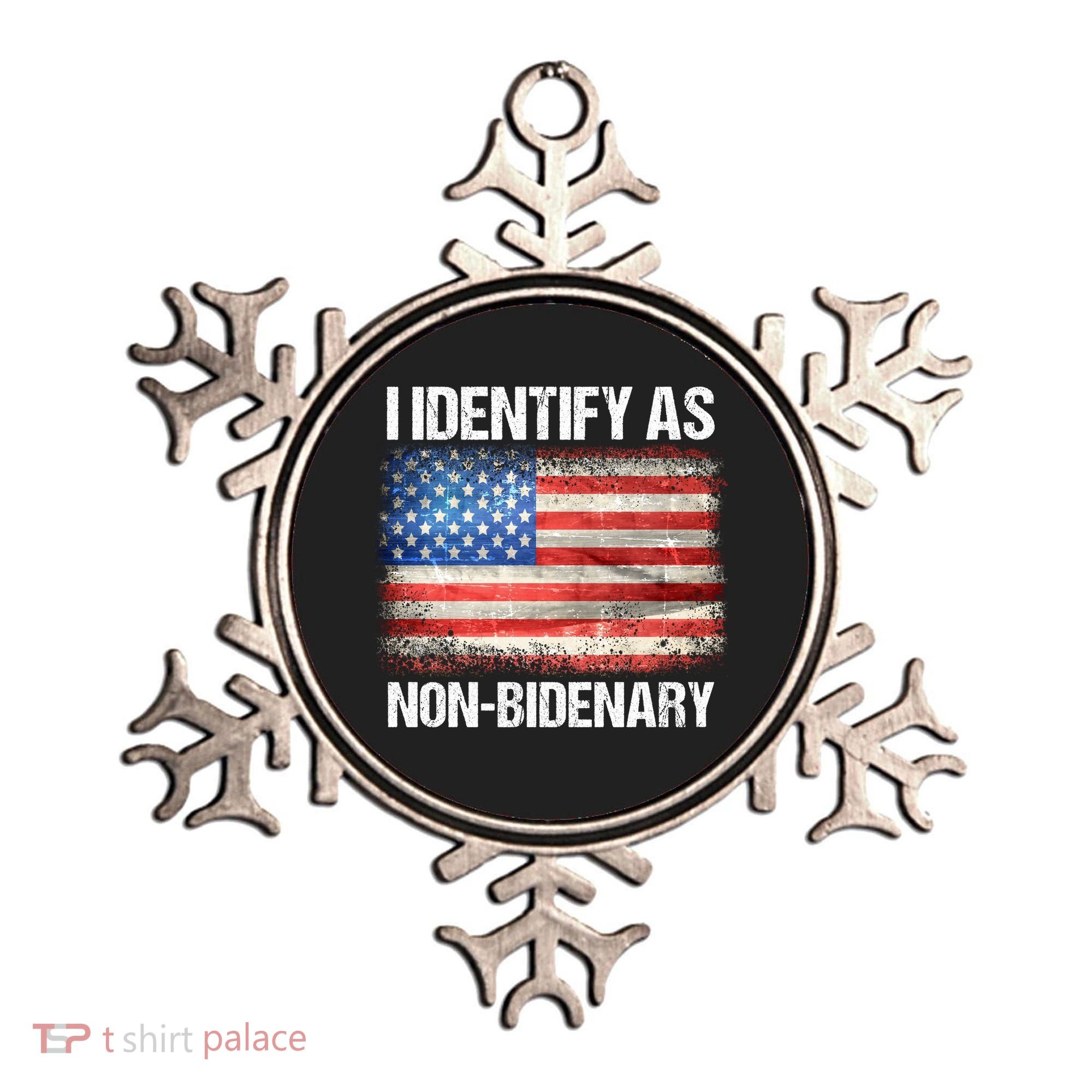 I Identify As NonBidenary Shirt Funny Anti Biden Ornament