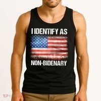 I Identify As NonBidenary Shirt Funny Anti Biden Tank Top thumb 3