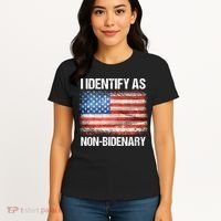 I Identify As NonBidenary Shirt Funny Anti Biden Women's T-Shirt thumb 4