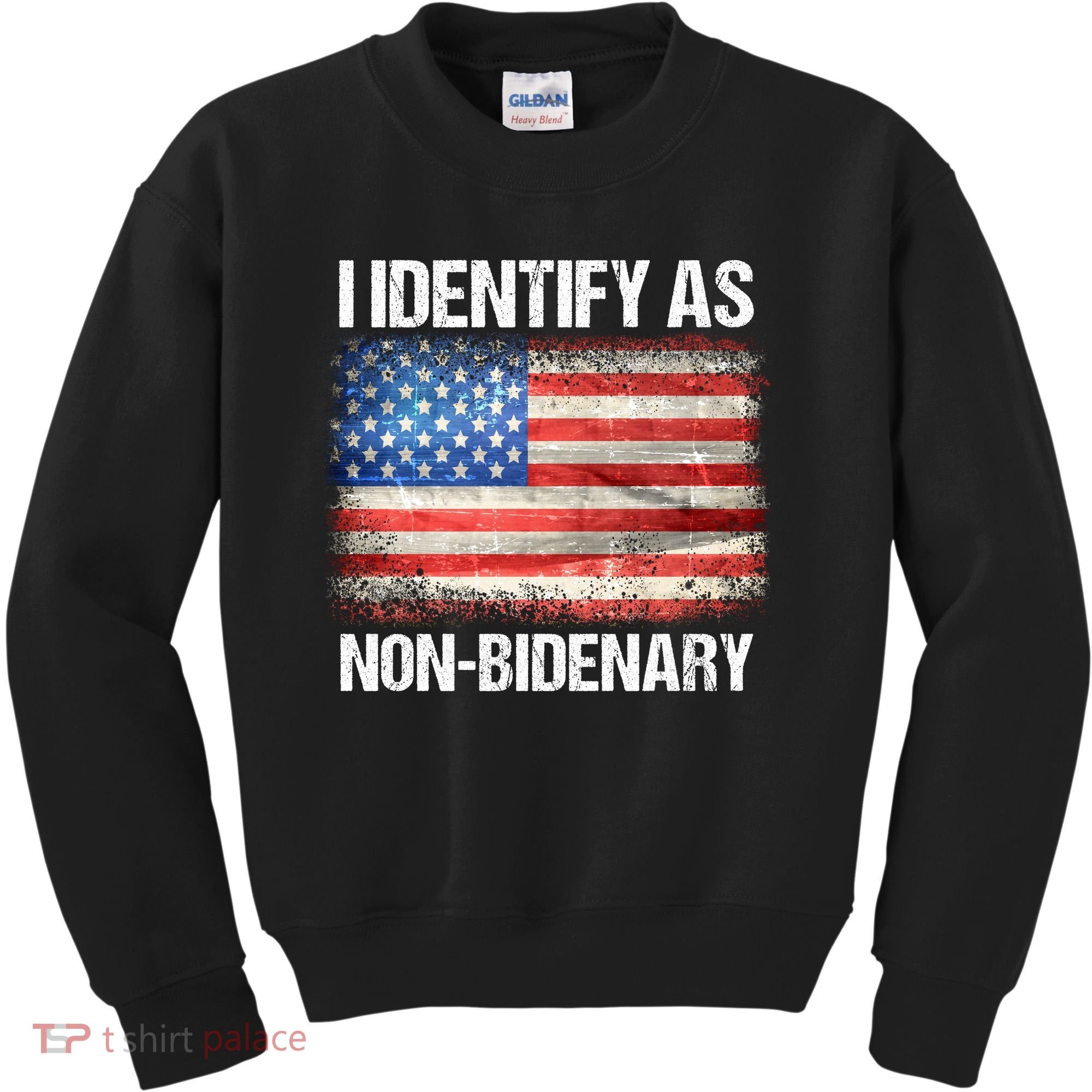 I Identify As NonBidenary Shirt Funny Anti Biden Kids Sweatshirt