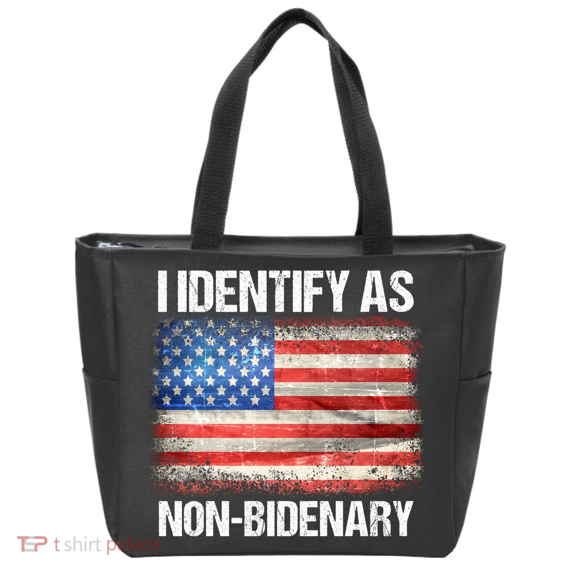 I Identify As NonBidenary Shirt Funny Anti Biden Tote Bag