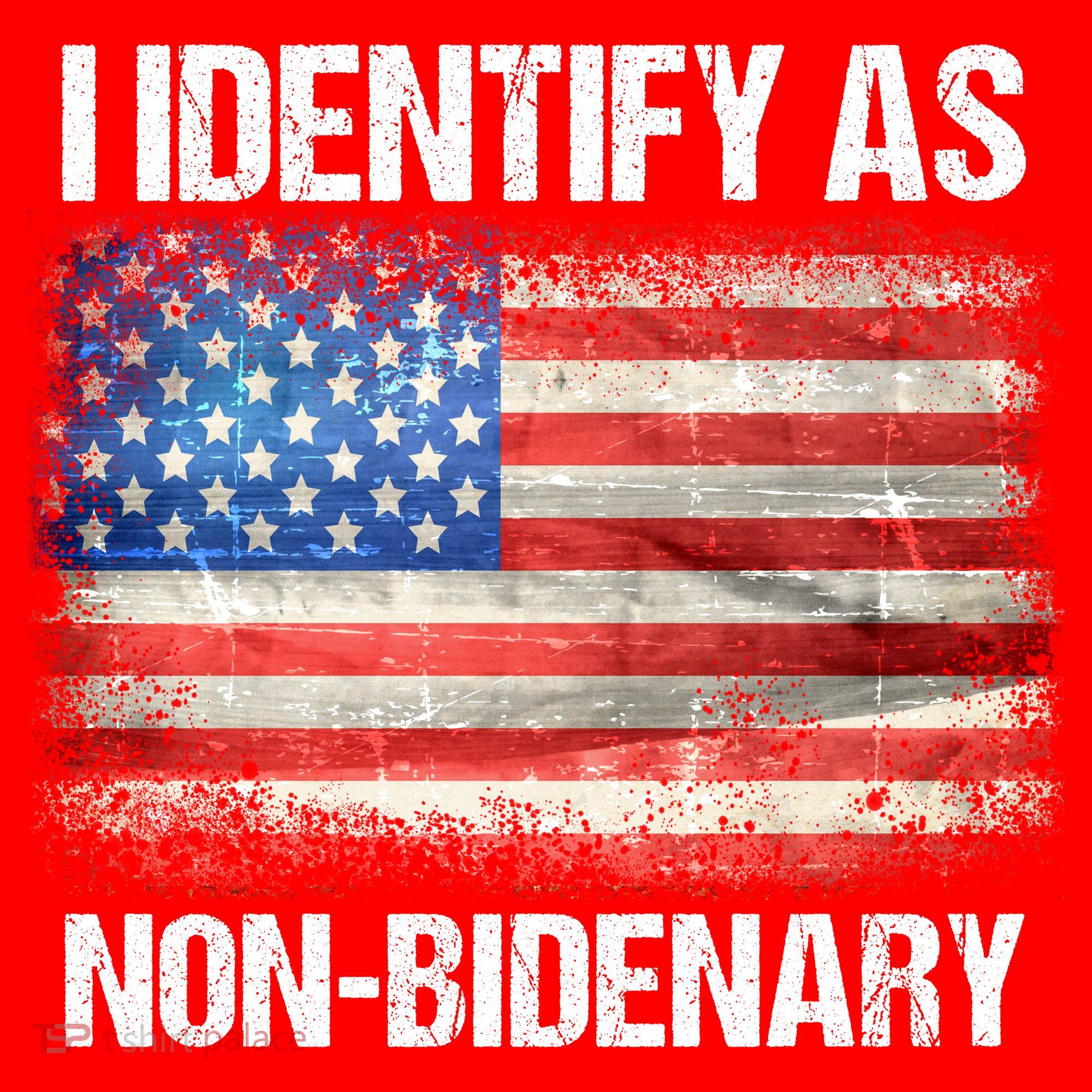 I Identify As NonBidenary Shirt Funny Anti Biden Santa Hat