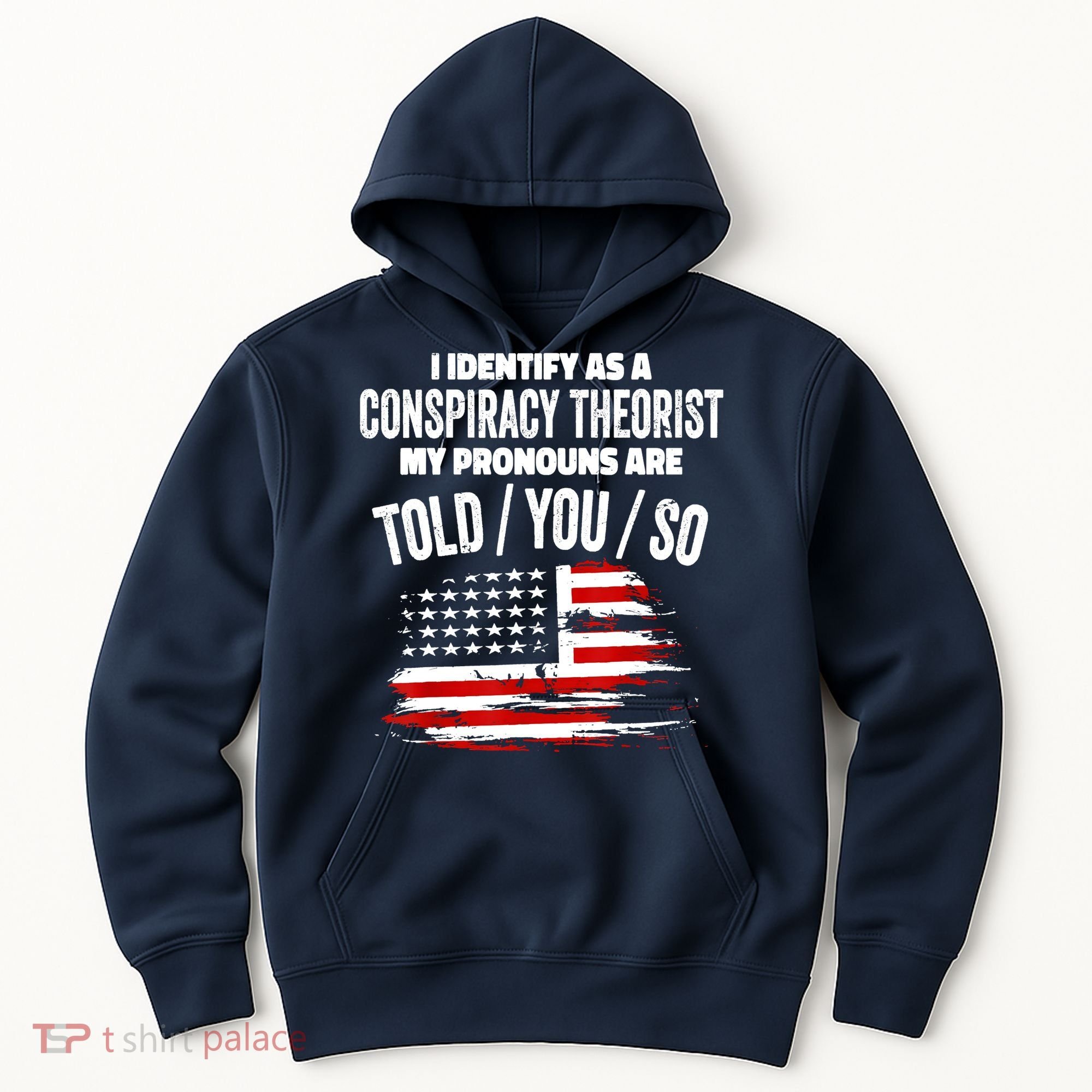 I Identify As A Conspiracy Theorist Pronouns Are Told You So Hoodie
