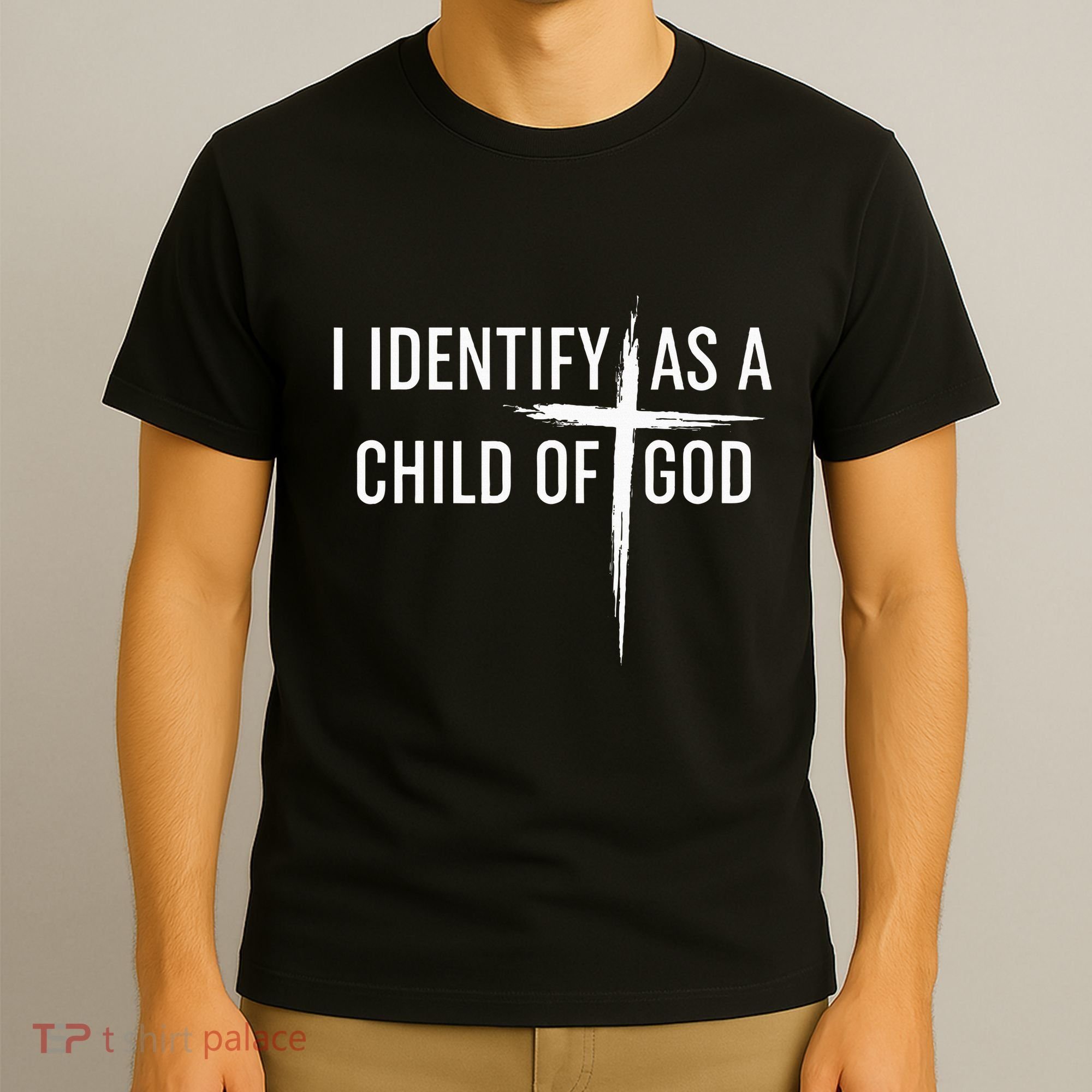I Identify As A Child Of God Christian Funny T-Shirt