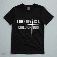 I Identify As A Child Of God Christian Funny T-Shirt thumb 5
