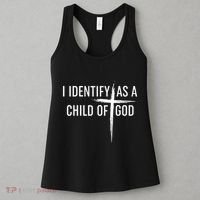 I Identify As A Child Of God Christian Funny Women's Tank Top thumb 3