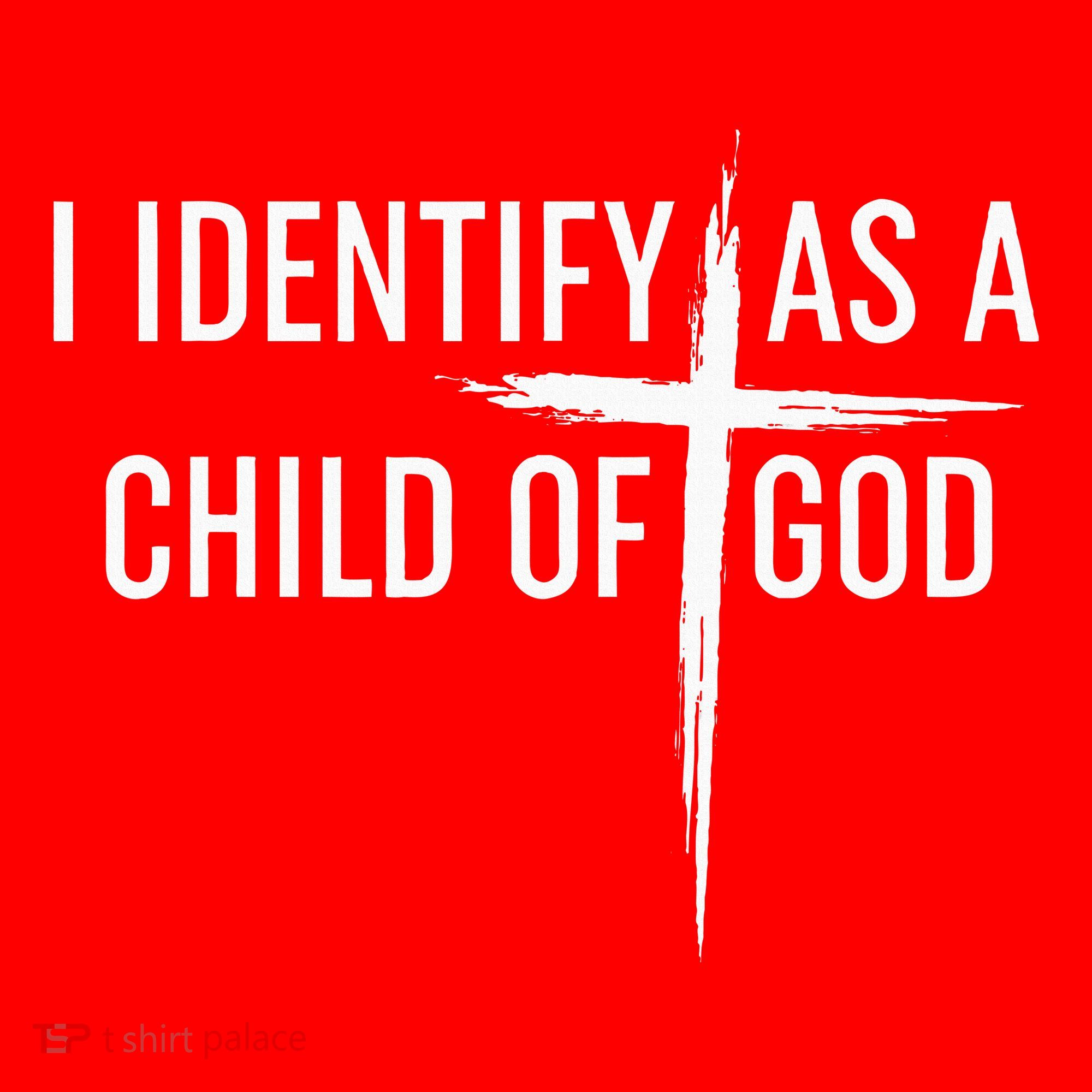 I Identify As A Child Of God Christian Funny Santa Hat