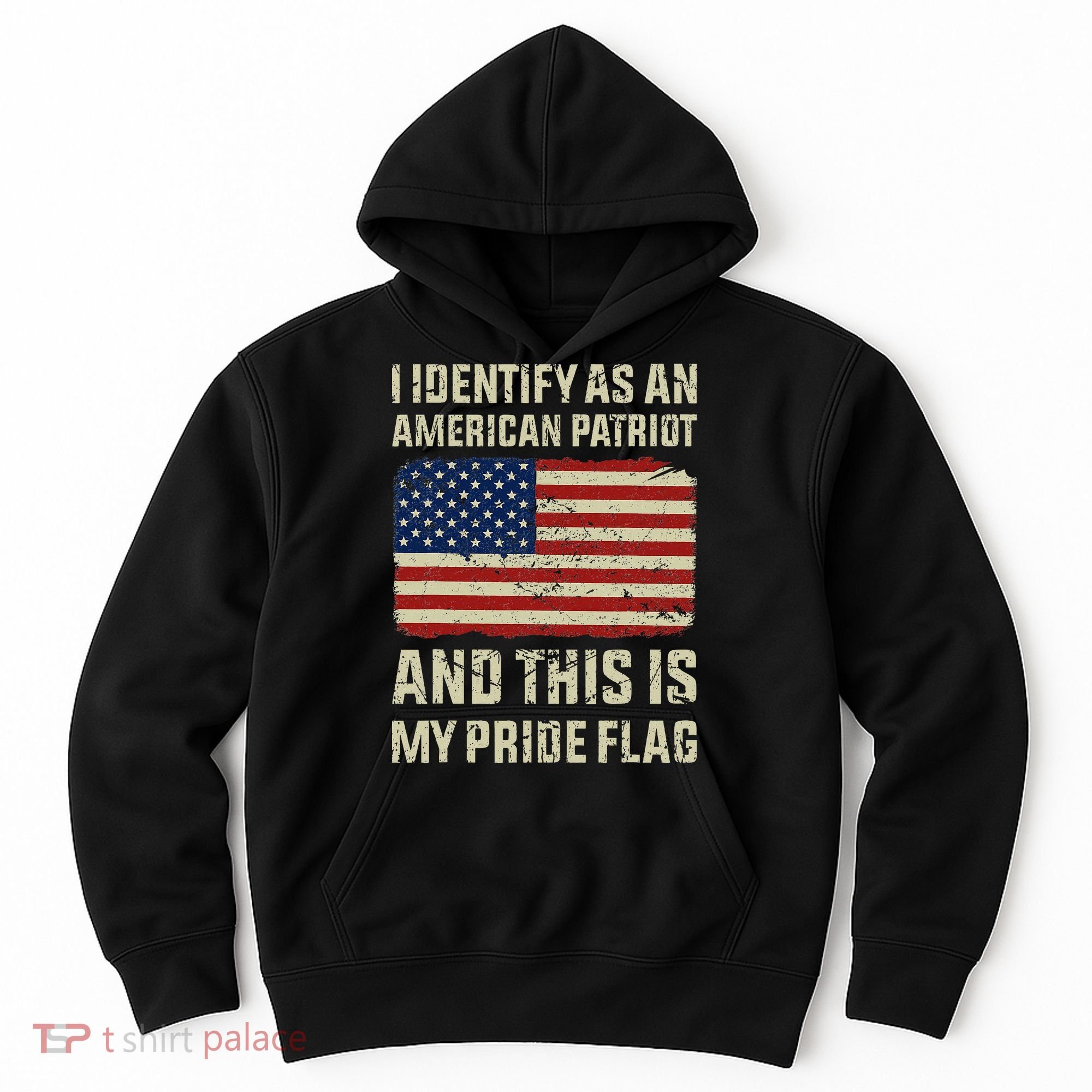 I Identify As An American Patriot This Is My Pride Flag Hoodie