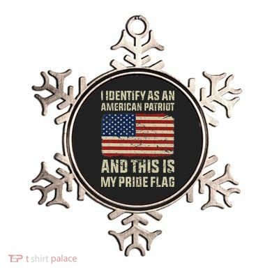 I Identify As An American Patriot This Is My Pride Flag Ornament