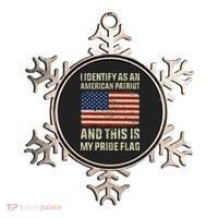 I Identify As An American Patriot This Is My Pride Flag Ornament thumb 0