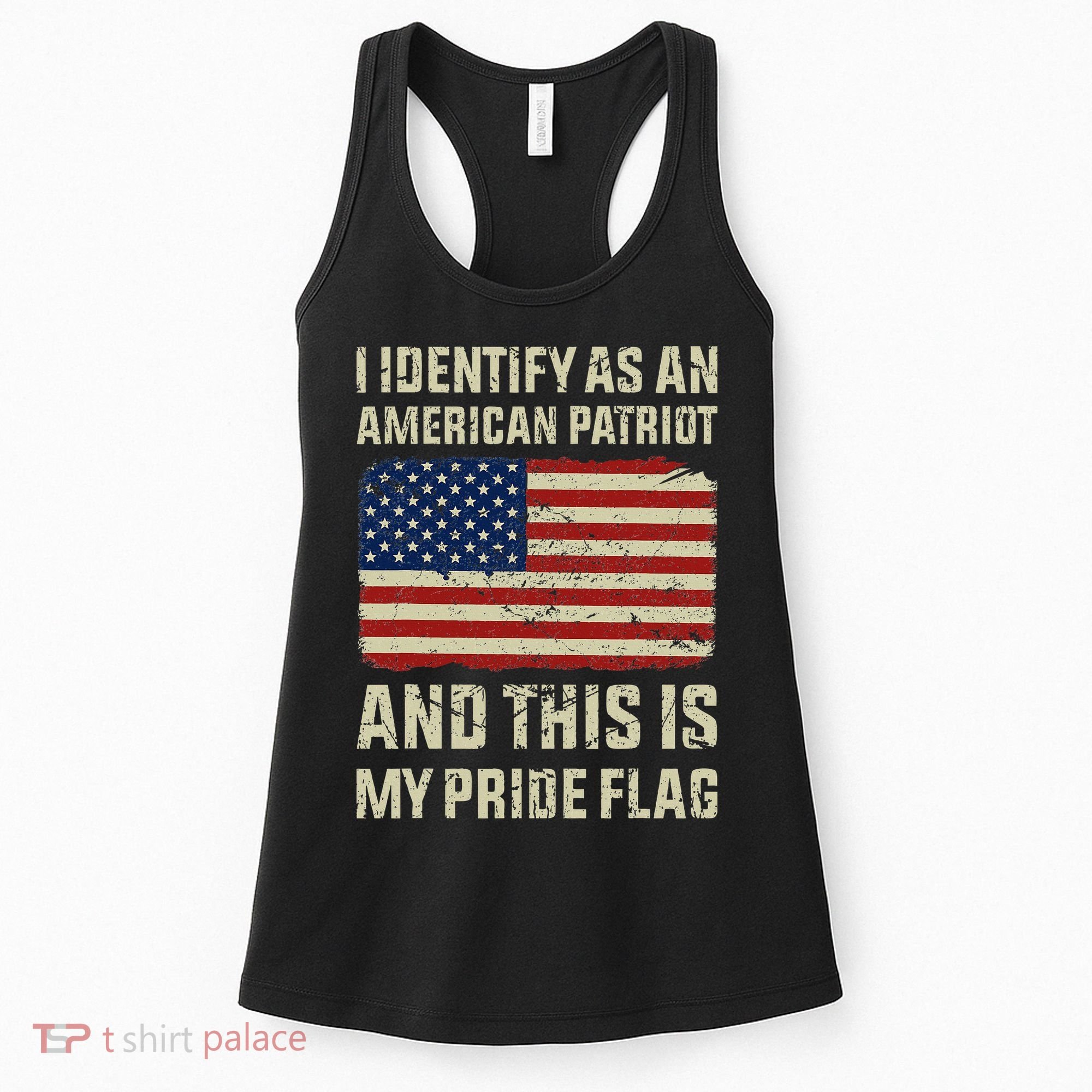 I Identify As An American Patriot This Is My Pride Flag Women's Tank Top