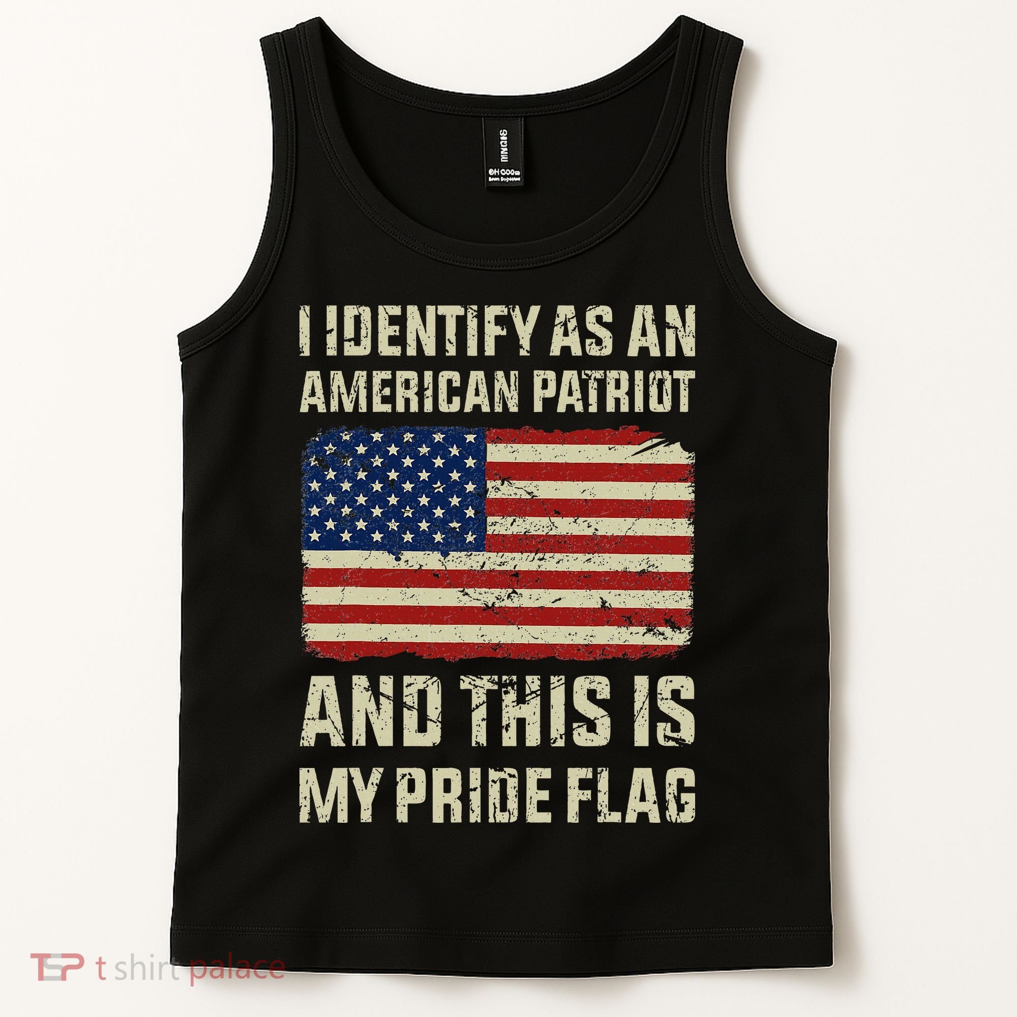 I Identify As An American Patriot This Is My Pride Flag Tank Top