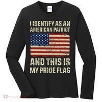 I Identify As An American Patriot This Is My Pride Flag Women's Long Sleeve Shirt thumb 0