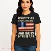 I Identify As An American Patriot This Is My Pride Flag Women's T-Shirt thumb 4