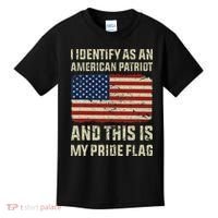 I Identify As An American Patriot This Is My Pride Flag Kids T-Shirt thumb 0