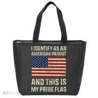 I Identify As An American Patriot This Is My Pride Flag Tote Bag thumb 0