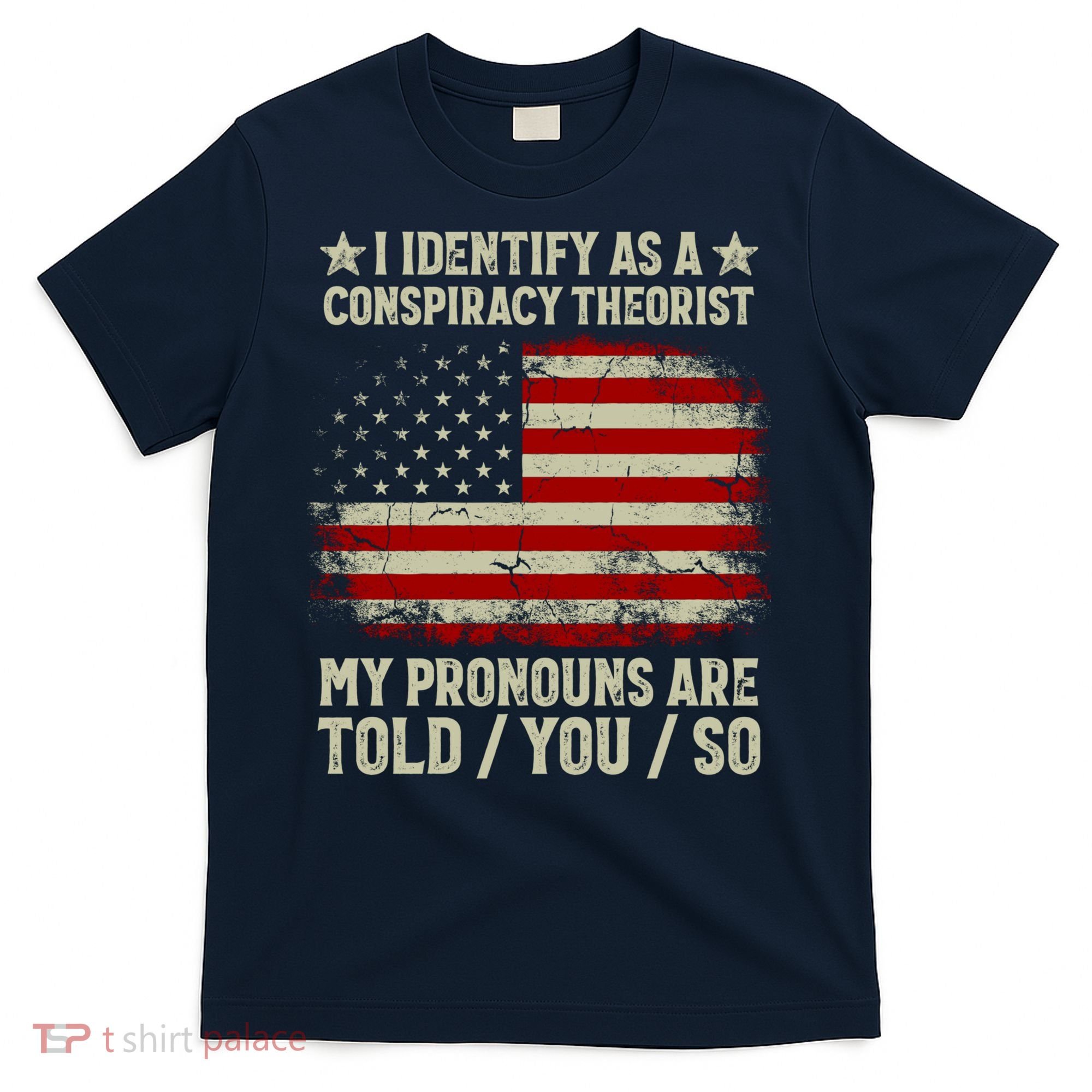 I Identify As A Conspiracy Theorist Pronouns Are Told You So T-Shirt