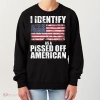 I Identify As A Pissed Off American We The People Democracy Women's Sweatshirt thumb 0