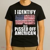 I Identify As A Pissed Off American We The People Democracy T-Shirt thumb 3