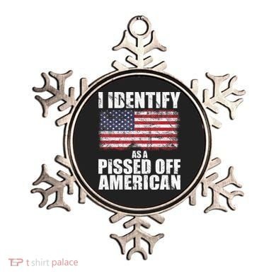 I Identify As A Pissed Off American We The People Democracy Ornament