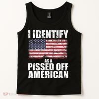 I Identify As A Pissed Off American We The People Democracy Tank Top thumb 2