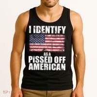 I Identify As A Pissed Off American We The People Democracy Tank Top thumb 3